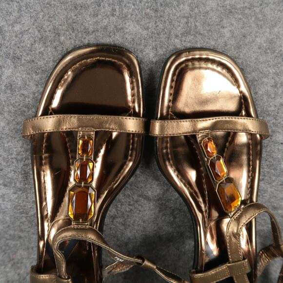 Anne Klein Shoes Womens 7.5 Dress Sandals Wedge Adjustable Strap Open Toe Maloah - Picture 7 of 14